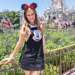 Disney x Forever 21 Mickey Mouse Overalls Dress
